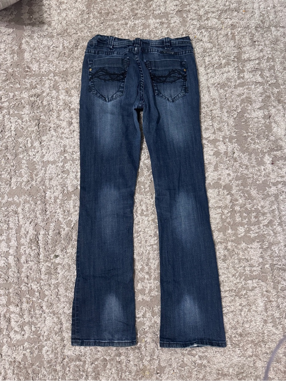 Cowgirl Tuff Dark Blue Boot Cut Jeans